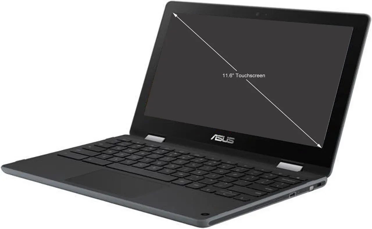 Alt view image 2 of 3 - Asus Flip 11.6" Touchscreen Chromebook N4020 4GB 32GB eMMC ChromeOS