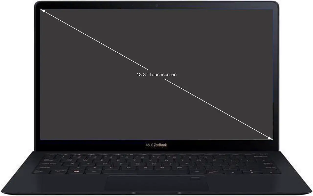 Alt view image 2 of 7 - ASUS Zenbook S UX391FA-XH74T 13.3" UHD 4K Touch Laptop Intel Core i7-8565u 1.8 GHz, 16GB memory, 512GB SSD, Intel UHD Graphics 620, Windows 10 Pro - Deep Dive Blue