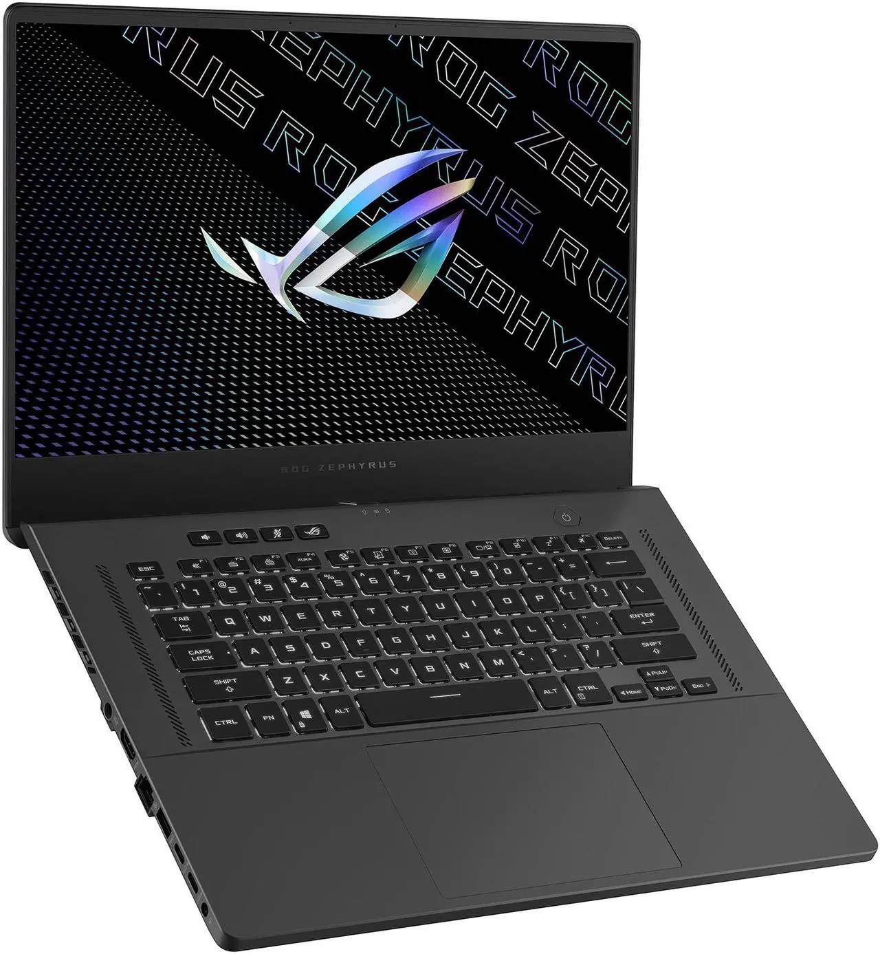 Alt view image 7 of 20 - ASUS ROG Zephyrus G15 Ultra Slim Gaming Laptop, 15.6" 165Hz QHD, GeForce RTX 3060, AMD Ryzen 9 5900HS, 16GB DDR4, 512GB PCIe NVMe SSD, Wi-Fi 6, Windows 10, Eclipse Gray, GA503QM-BS94Q