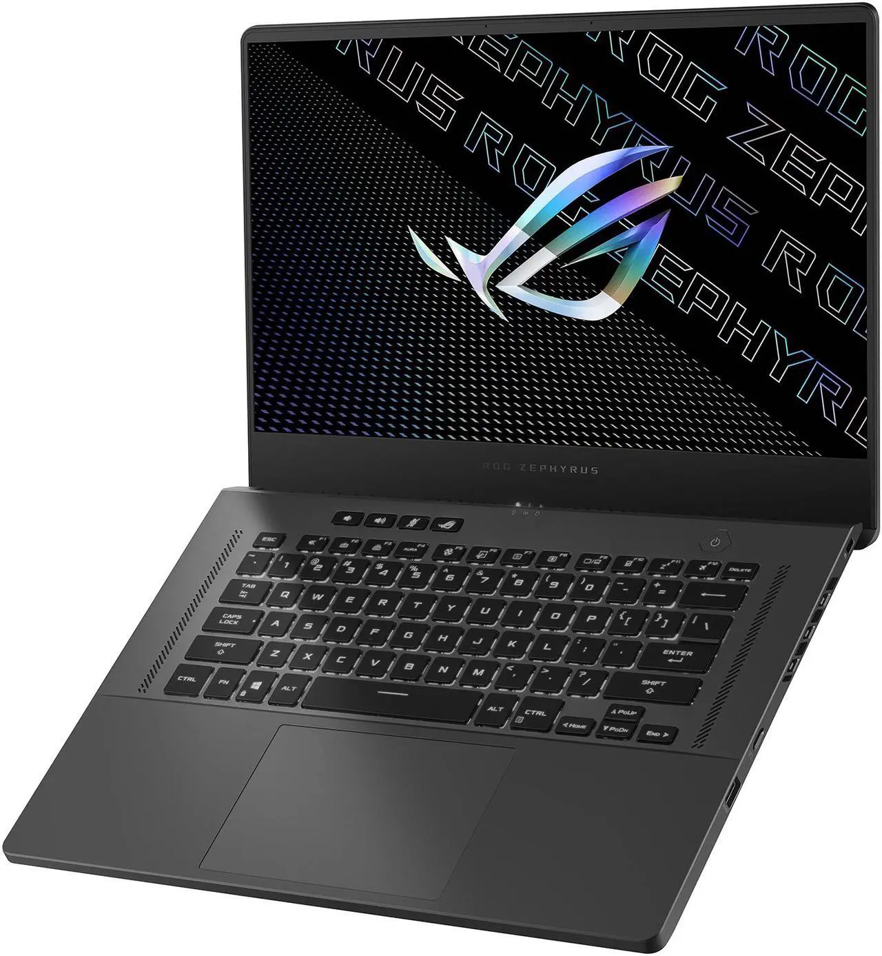 Alt view image 6 of 20 - ASUS ROG Zephyrus G15 Ultra Slim Gaming Laptop, 15.6" 165Hz QHD, GeForce RTX 3060, AMD Ryzen 9 5900HS, 16GB DDR4, 512GB PCIe NVMe SSD, Wi-Fi 6, Windows 10, Eclipse Gray, GA503QM-BS94Q