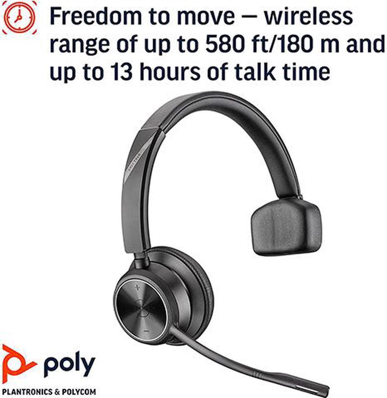 Alt view image 4 of 7 - Poly Savi 7310-M Ultra-Secure Wireless DECT Headset System - Microsoft Teams Certified Version