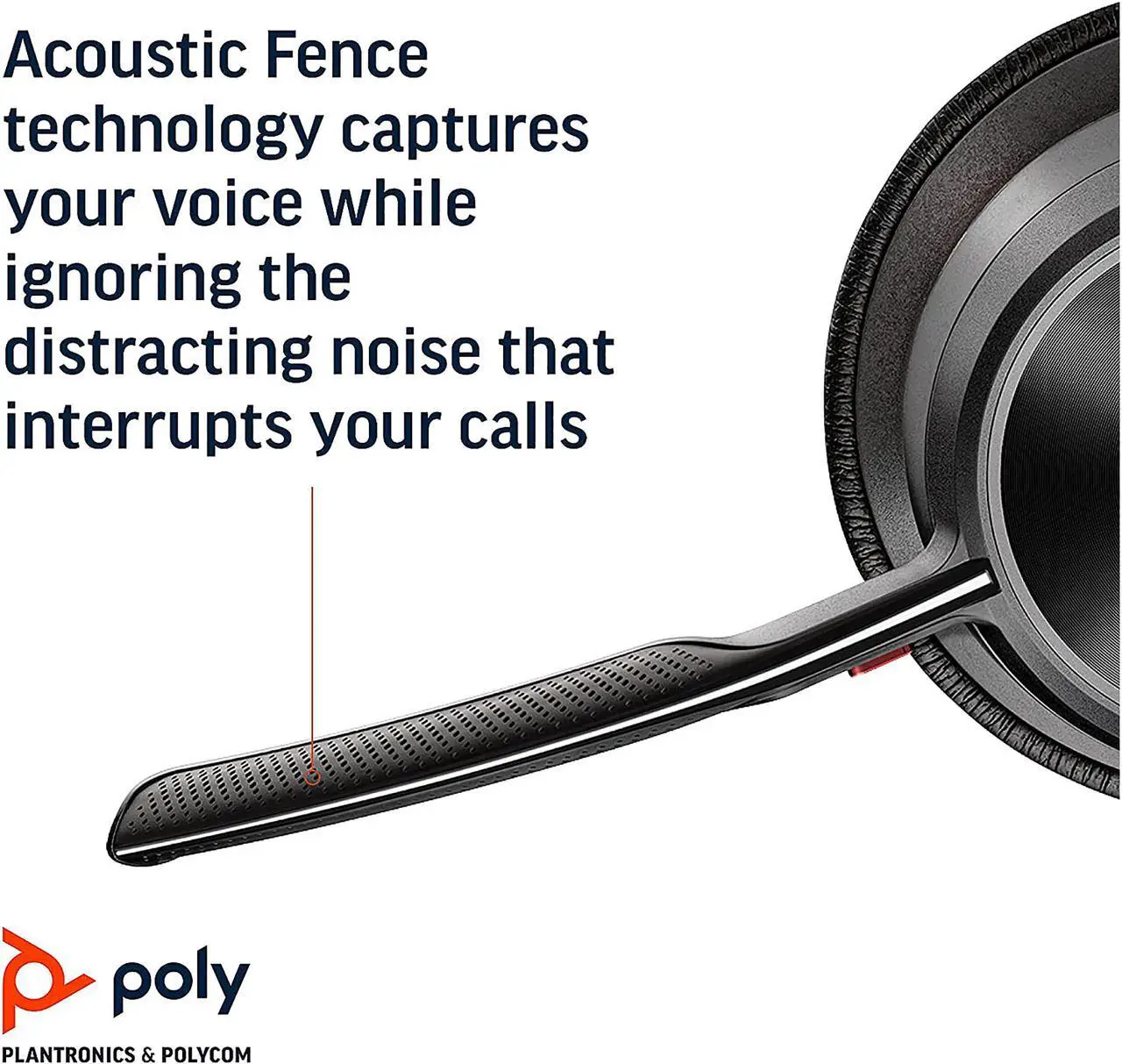 Alt view image 5 of 7 - Poly - Voyager Focus 2 UC USB-A Headset with Stand (Plantronics) - Bluetooth (Stereo) Headset with Boom Mic - USB-A PC/Mac Compatible - Active Noise Canceling - Works w/ Teams, Zoom (Certified) & More