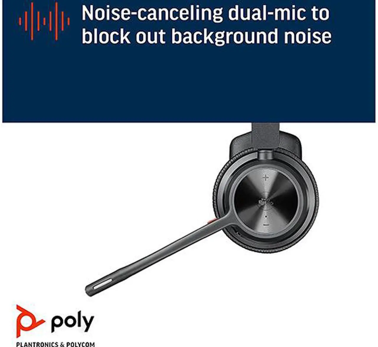 Alt view image 7 of 8 - Poly (Plantronics + Polycom) Voyager 4310 UC Wireless Headset (Plantronics) - Single-Ear Headset Mic - Works with Teams (Certified), Black, (218473-02)