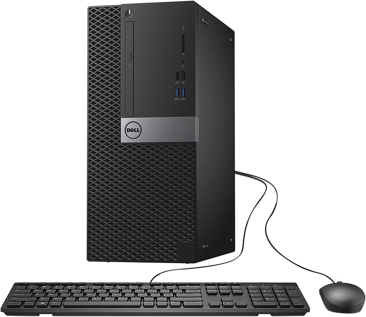 Dell Optiplex 7040 Tower, i7-6700 Quad Core upto4.2 Ghz, 1TB SSD, 16GB RAM, 4K UHD 3-Monitor Support, 2x Display Port, HDMI, DVDRW, Windows 10 Pro, WiFi, Keyboard and Mouse Included