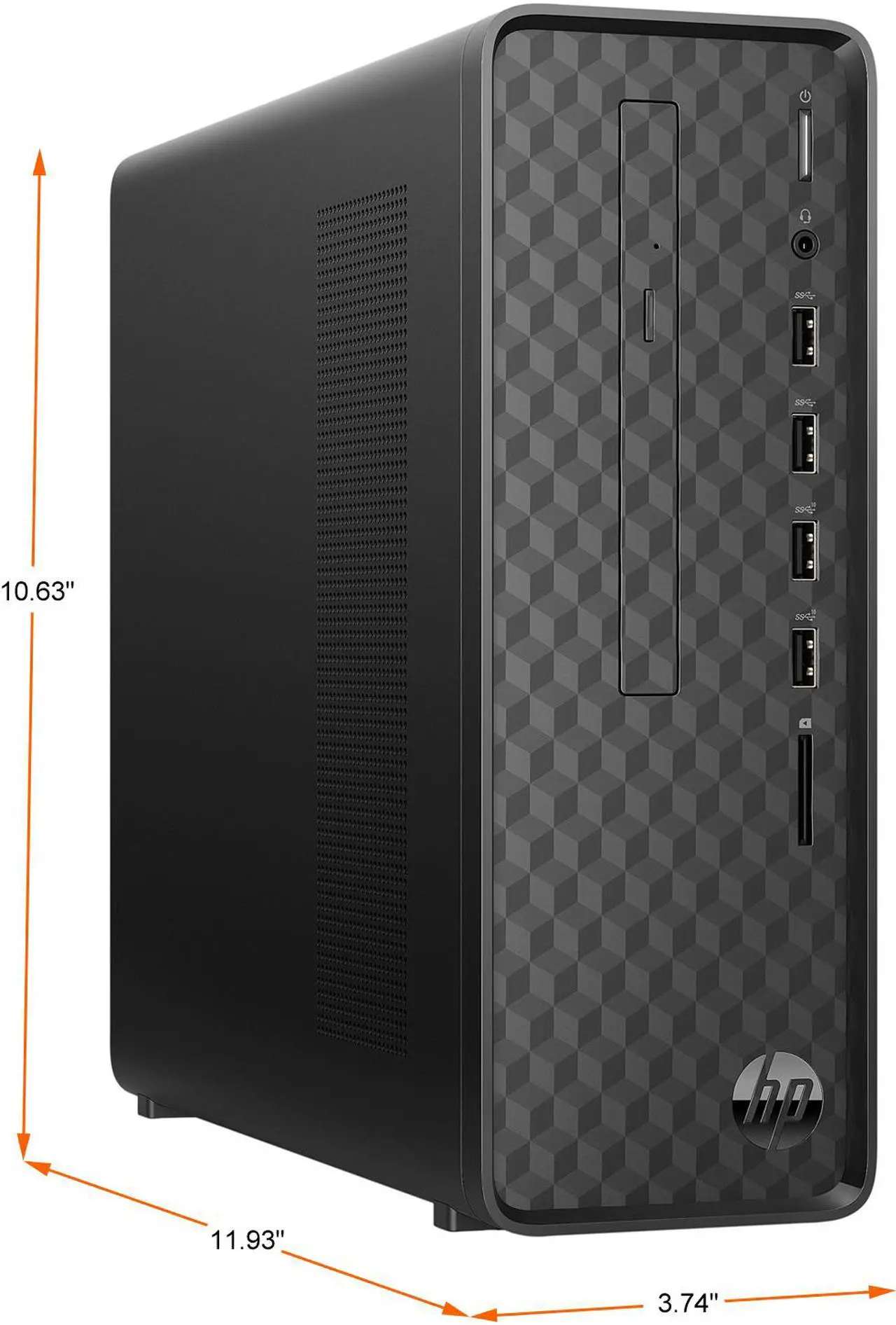 Alt view image 4 of 4 - HP Desktop Computer Slim S01-aF0020 AMD Athlon Gold 3150U (2.40 GHz) 8 GB DDR4 256 GB PCIe SSD AMD Radeon Graphics DVD-Writer Windows 11 Home 64-bit