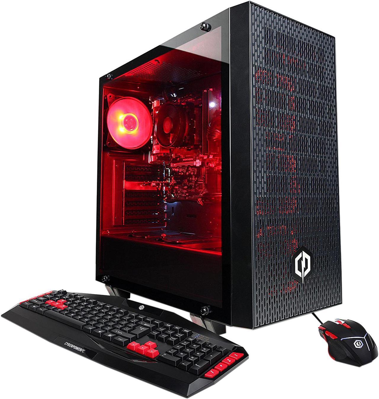 CYBERPOWERPC Gamer Master GMA6600CPG - AMD Ryzen 5 2400G 3.60 GHz, Integrated Radeon RX Vega 11 Graphics, 16 GB DDR4, 2 TB HDD, Wi-Fi, Windows 10 Home