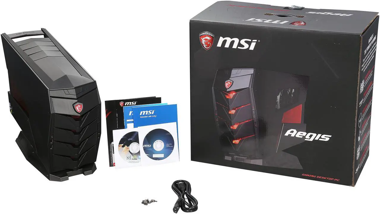 Alt view image 13 of 12 - MSI Desktop PC AEGIS-012TW Intel Core i7-6700 16GB DDR4 1TB HDD 256GB SSD NVIDIA GeForce GTX 970 Windows 10 Home 64-Bit