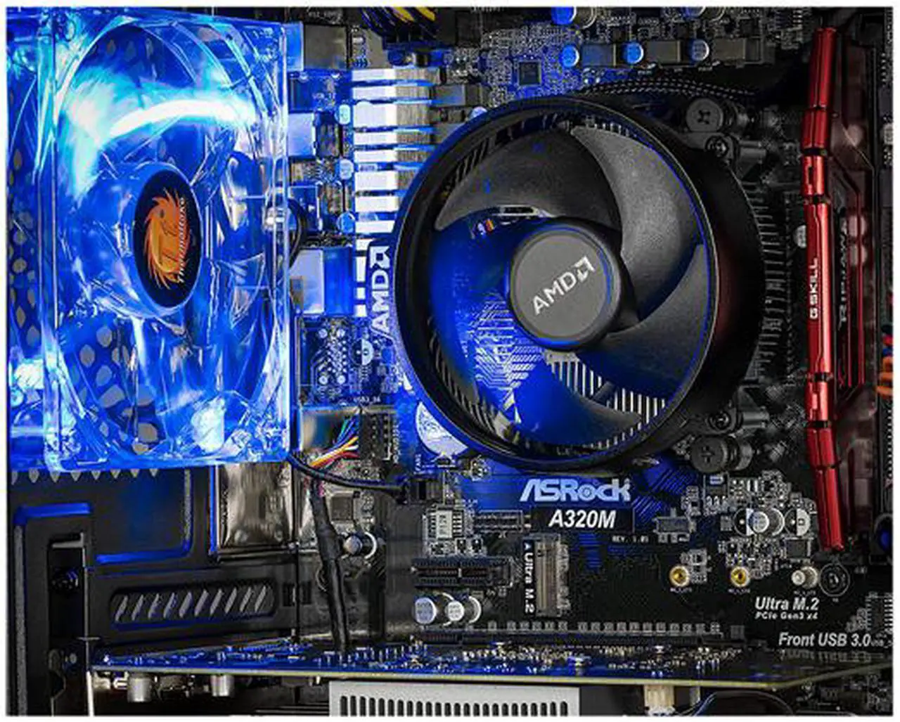 Alt view image 6 of 6 - Skytech - Gaming Desktop PC - AMD Ryzen 5 2600 (6-Core, 3.40 GHz), AMD Radeon RX 580 4 GB, 8 GB DDR4, 500 GB SSD, Wi-Fi, VR Ready, Windows 10 Home 64-bit, Archangel