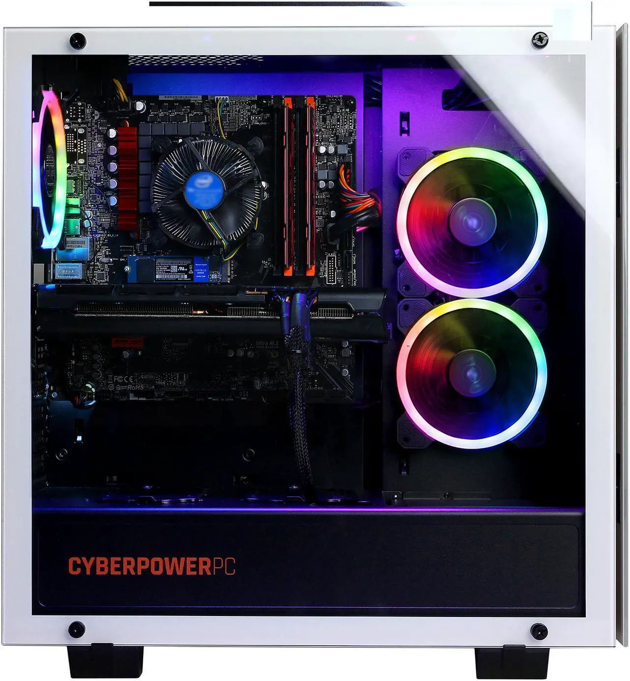 Alt view image 5 of 6 - CyberpowerPC Gaming Desktop Gamer Xtreme GXi1290V2 Intel Core i7-10700F 16GB DDR4 2TB HDD 240GB SSD GeForce GTX 1660 SUPER Windows 10 Home 64-bit