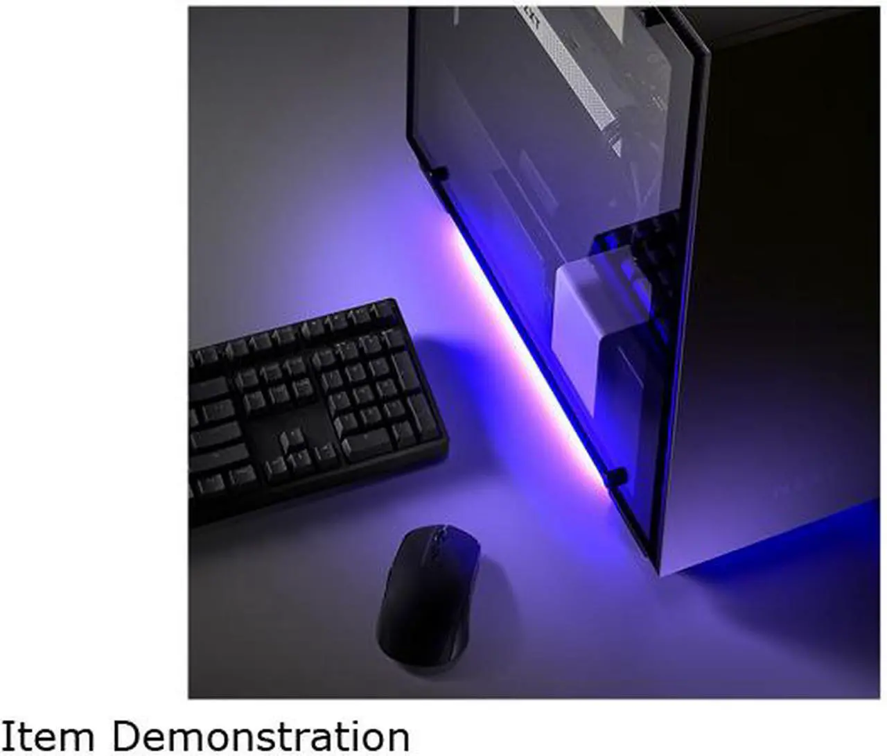 Alt view image 6 of 10 - NZXT Underglow Accessory - Two 300mm RGB LED Strips - CAM-Powered -  Immersive Desktop Lighting System
