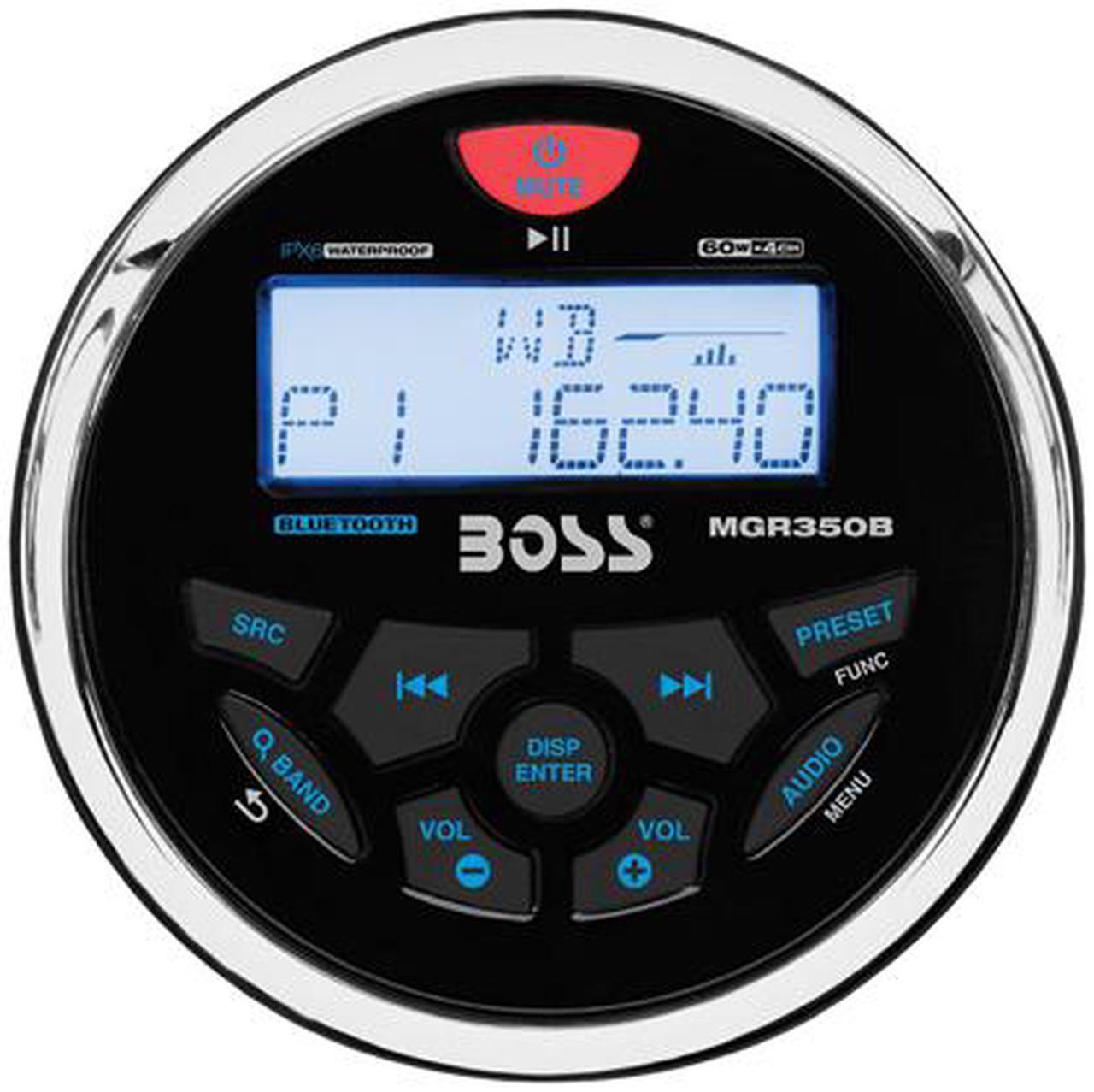 Alt view image 2 of 3 - BOSS AUDIO MGR350B MARINE  GAUGE STYLE MP3/CD/AM/FM/RDS