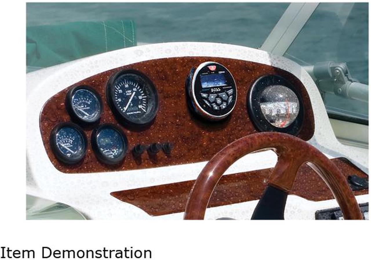 Alt view image 3 of 3 - BOSS AUDIO MGR350B MARINE  GAUGE STYLE MP3/CD/AM/FM/RDS