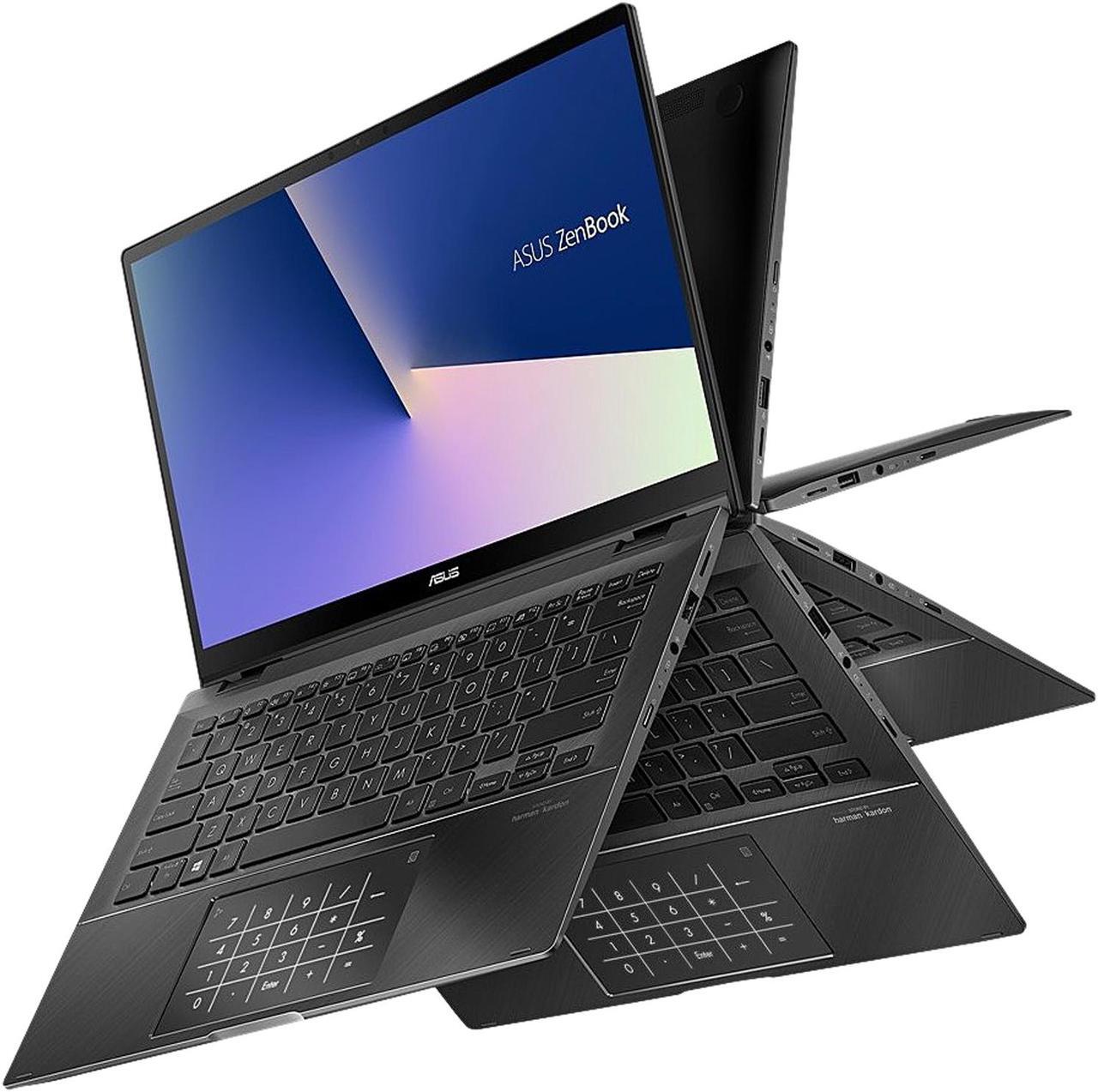 Alt view image 6 of 6 - ASUS ZenBook Flip 14 UX463FA-Q72P-CB Intel Core i7 10th Gen 10510U (1.80 GHz) 16 GB LPDDR3 Memory 512 GB SSD 14" Touchscreen 1920 x 1080 Convertible 2-in-1 Laptop Windows 10 Pro 64-bit