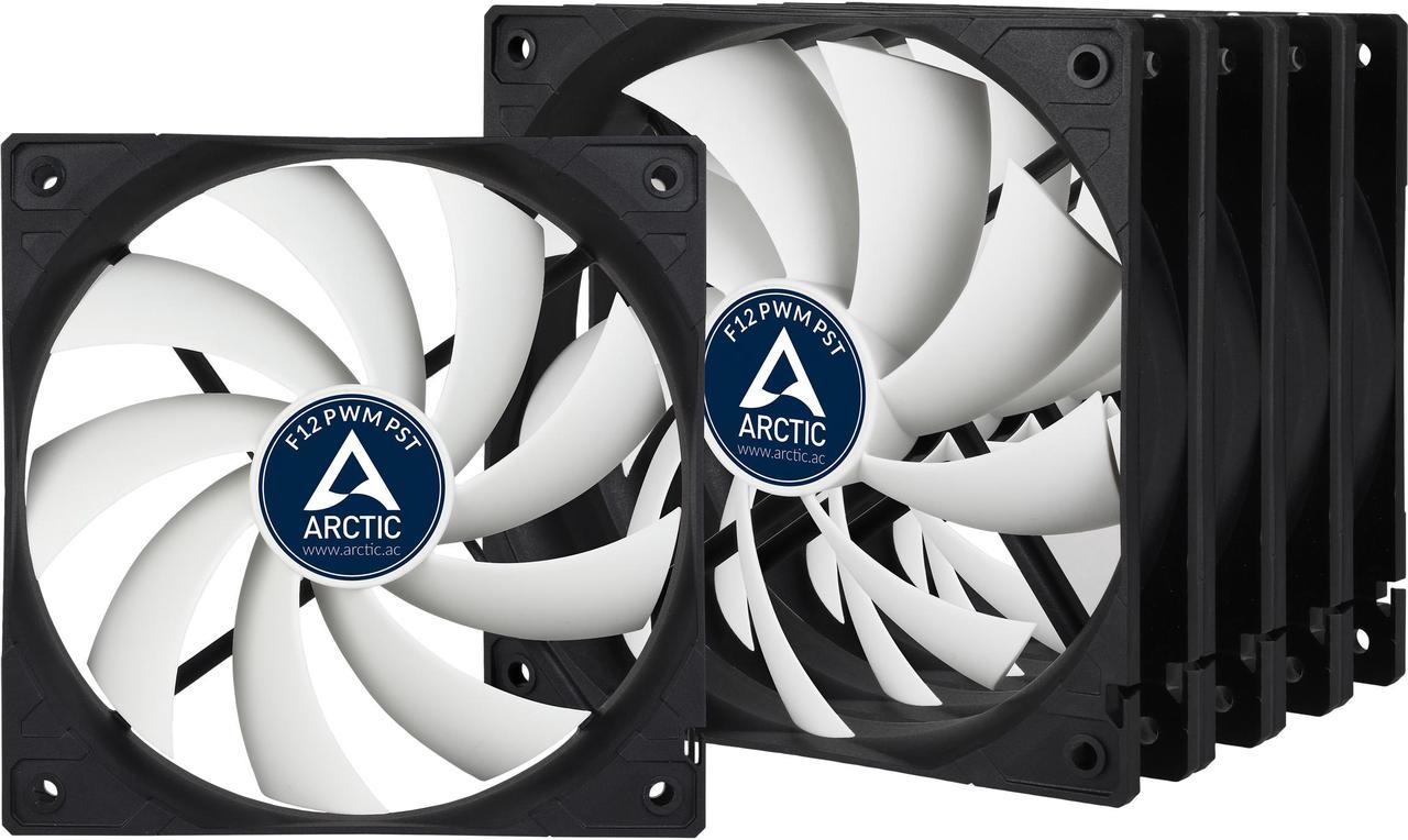 ARCTIC F12 PWM PST - Value Pack (5pc) - Standard Low Noise PWM Controlled Case Fan with PST Feature