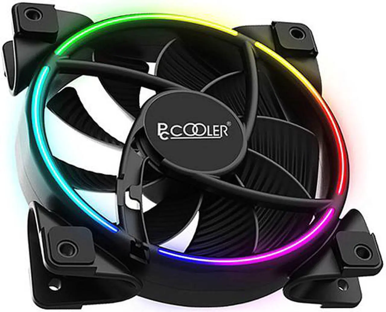 Alt view image 2 of 7 - PcCooler CORONA FRGB 5 in 1 KIT Case Fan - 5Pcs 120mm PWM 18LED Addressable RGB Cool Moon FAN with RGB Controller, Super Silent Cool Master Case Fans