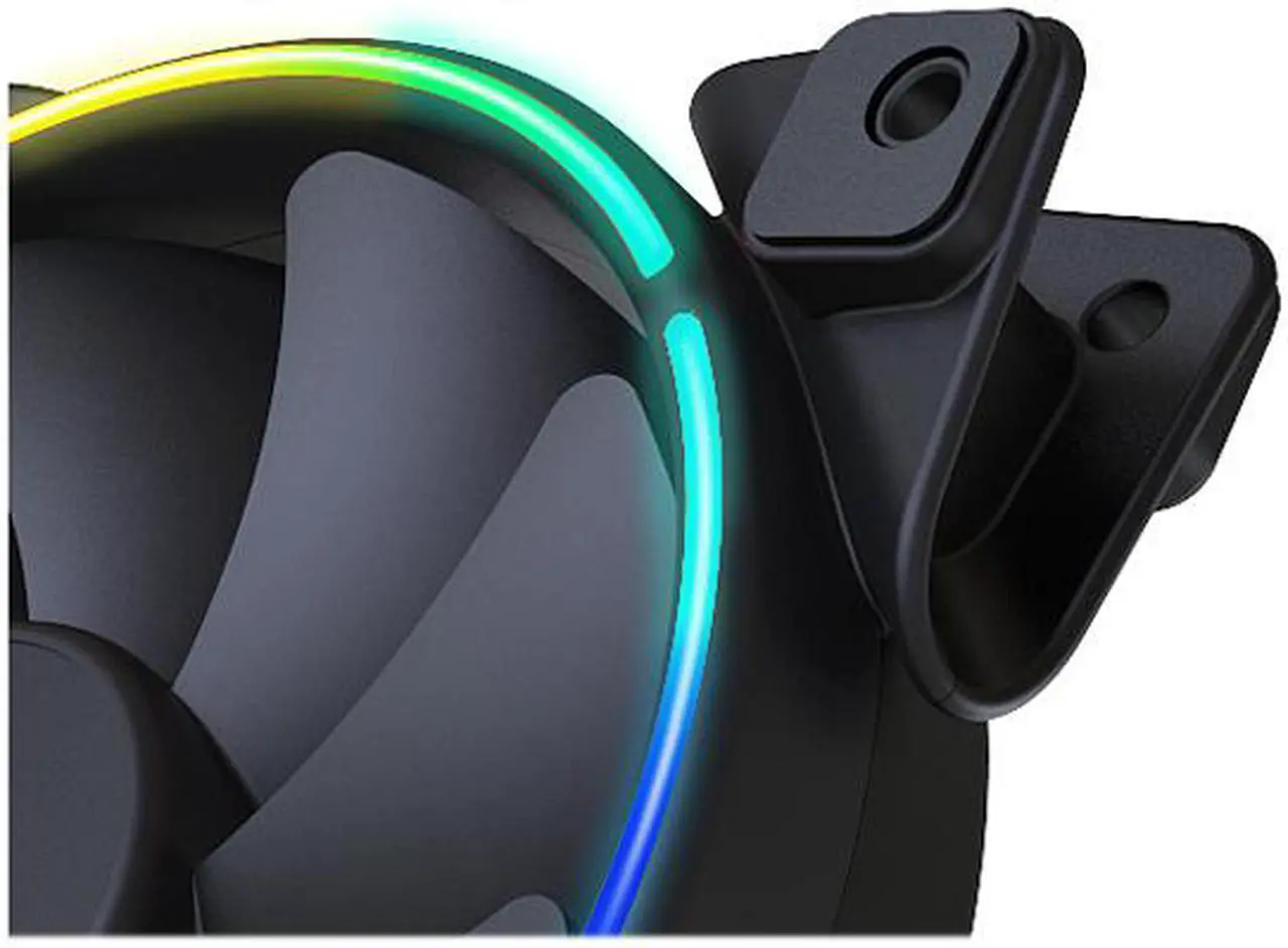 Alt view image 3 of 7 - PcCooler CORONA FRGB 5 in 1 KIT Case Fan - 5Pcs 120mm PWM 18LED Addressable RGB Cool Moon FAN with RGB Controller, Super Silent Cool Master Case Fans