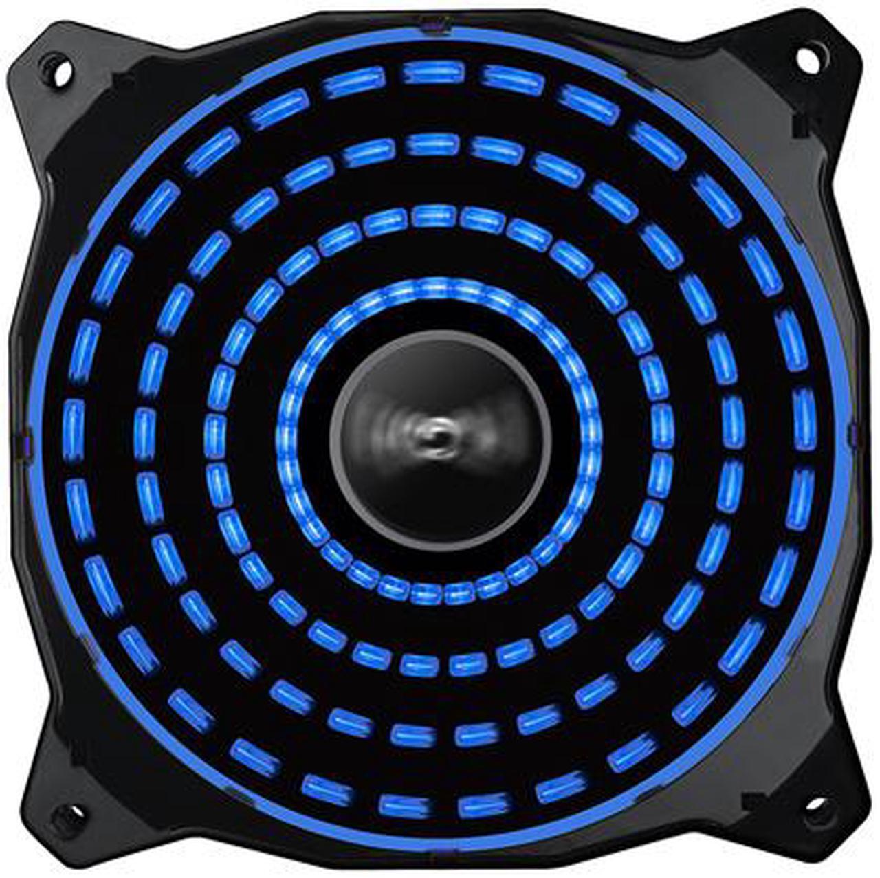 Alt view image 2 of 8 - Lepa Chopper Advance 120mm High Performance LED PC Case Fan - Blue