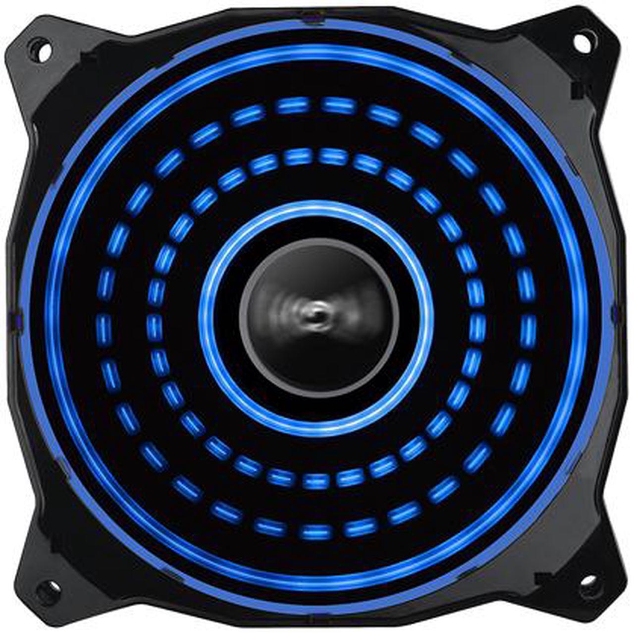 Alt view image 3 of 8 - Lepa Chopper Advance 120mm High Performance LED PC Case Fan - Blue