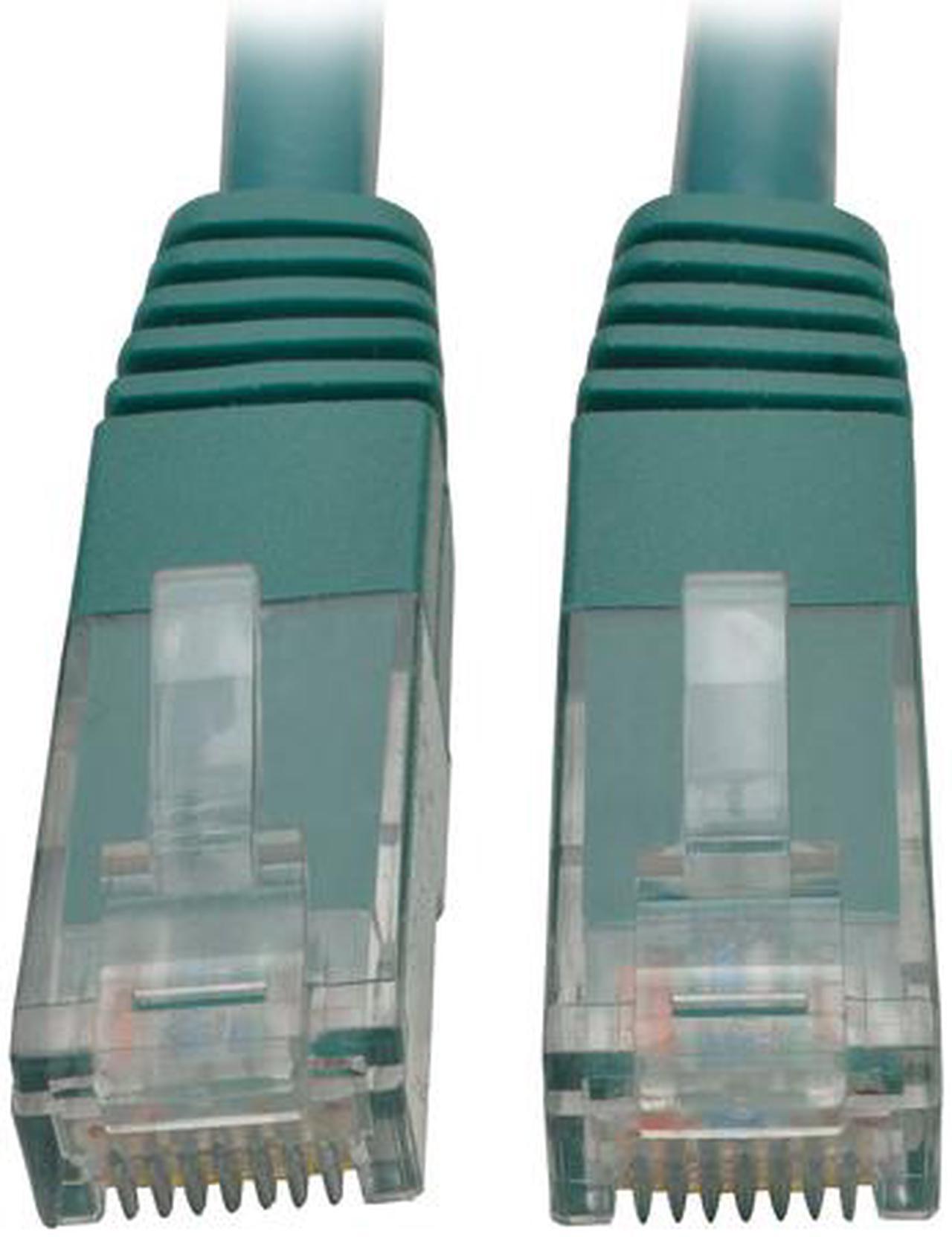 Main image of Tripp Lite 2ft Cat6 Gigabit Molded Patch Cable RJ45 M/M 550MHz 24 AWG Green
