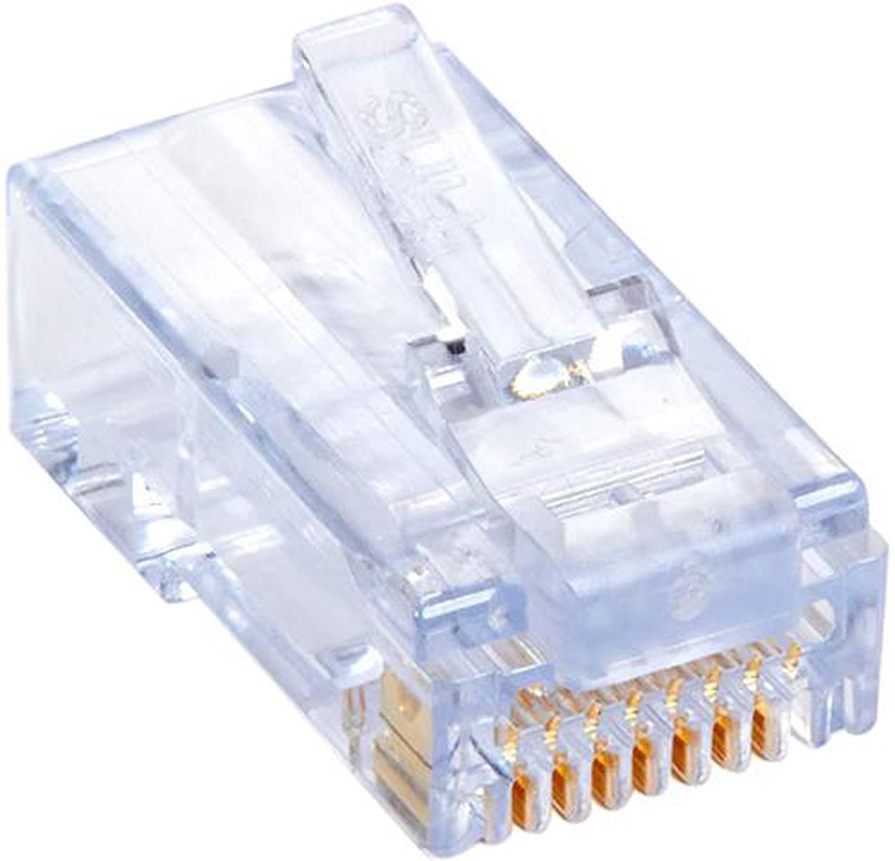 Black Box CAT6 EZ-RJ45 Modular Plugs 100-Pack