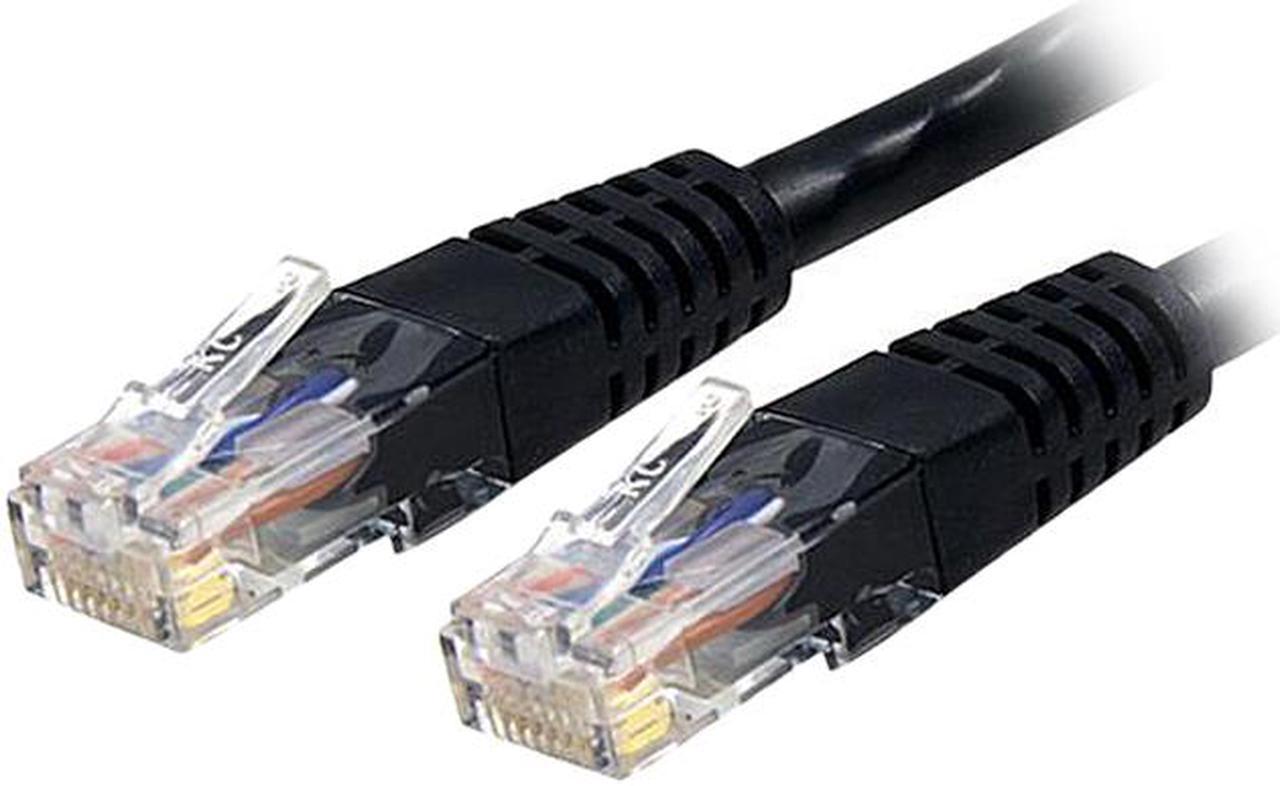 StarTech 6ft RJ-45 M/M Cat6 Stranded Patch Cable Black 10 Pack