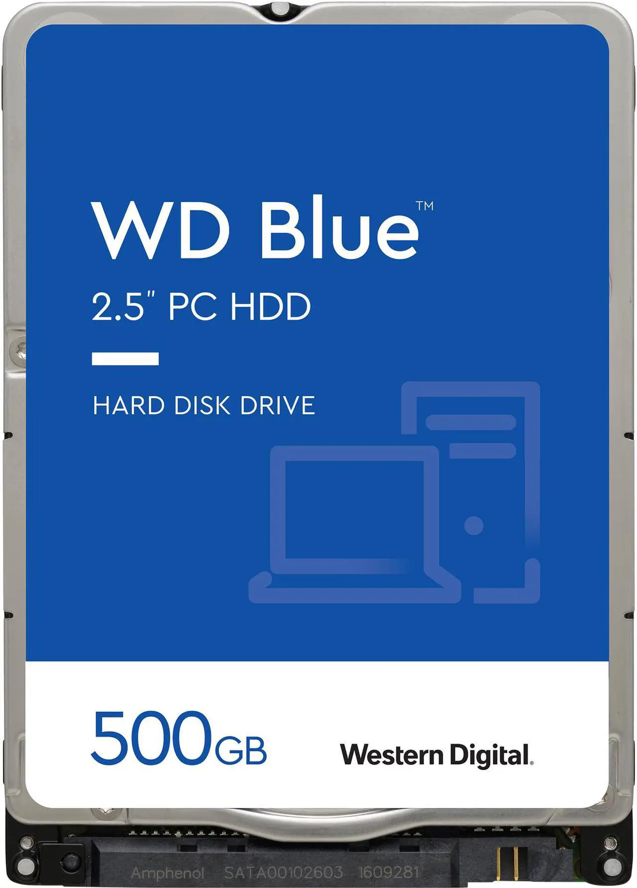 Main image of Western Digital 500GB WD Blue Mobile Hard Drive - 5400 RPM Class, SATA 6Gb/s, 16MB Cache, 2.5" - WD5000LPCX