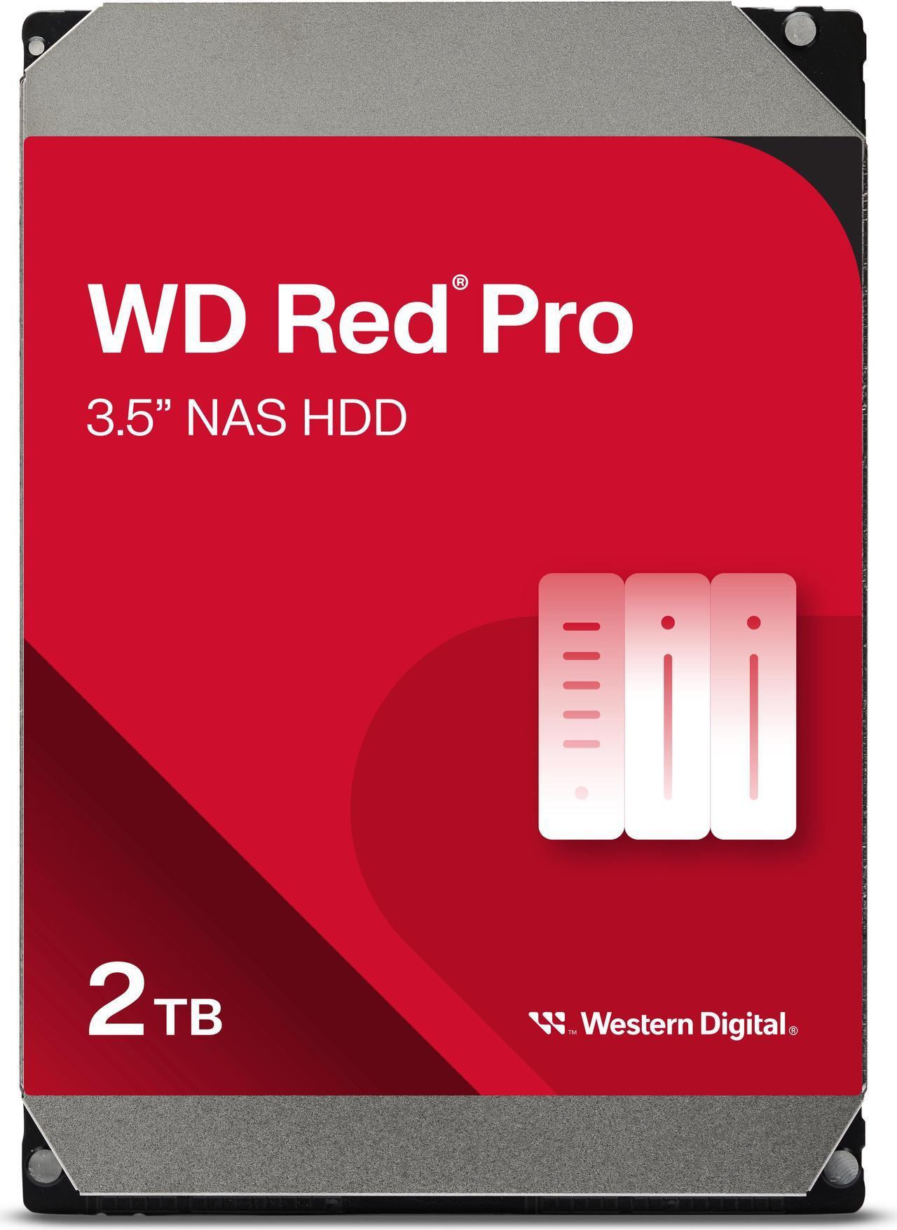 WD Red Pro NAS Hard Drive WD2002FFSX - Internal Hard Drive - 2 TB - 3.5" - SATA 6Gb/s - 7200 rpm - Buffer: 64 MB