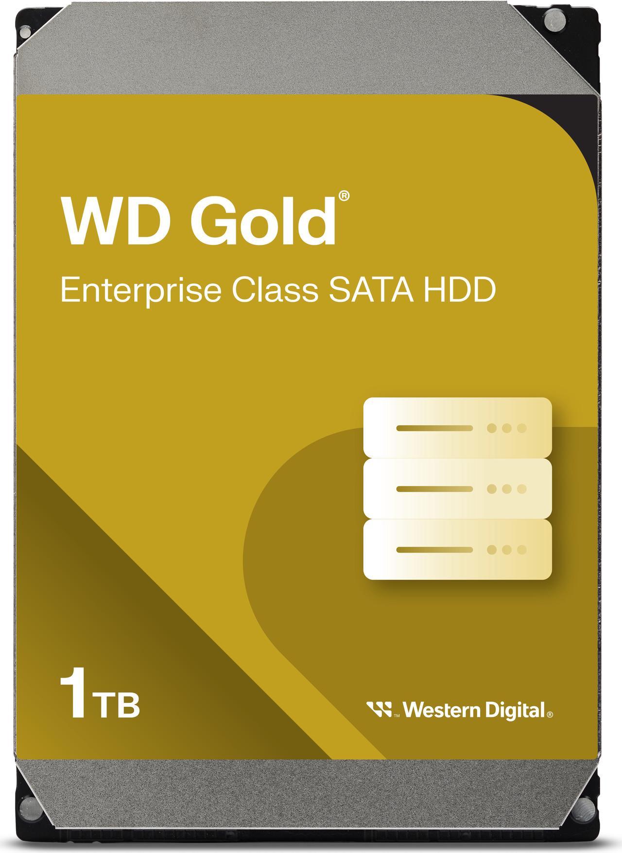 WD Gold 1TB Enterprise Class Hard Disk Drive - 7200 RPM Class SATA 6Gb/s 128MB Cache 3.5 Inch - WD1005FBYZ