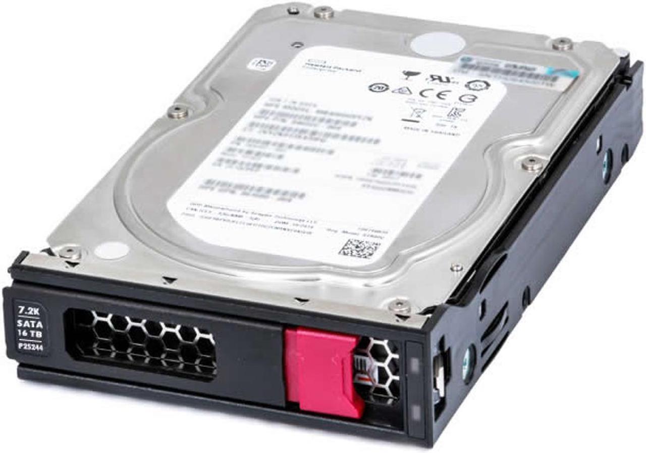 Main image of HPE 16 TB Hard Drive - 3.5" Internal - SATA (SATA/600) - Server, Storage System Device Supported - 7200rpm