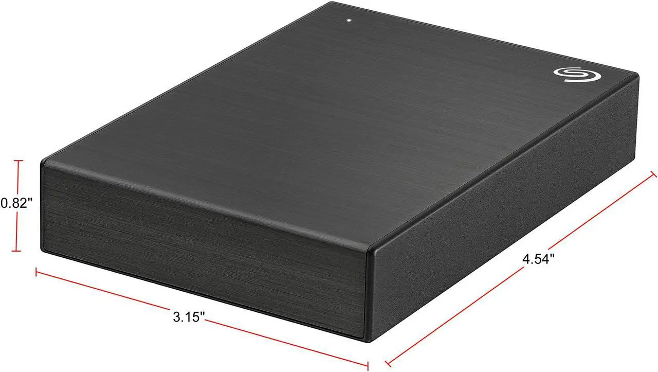 Alt view image 3 of 6 - Seagate 4TB Backup Plus Portable Drive USB 3.0 Model STHP4000400 Black