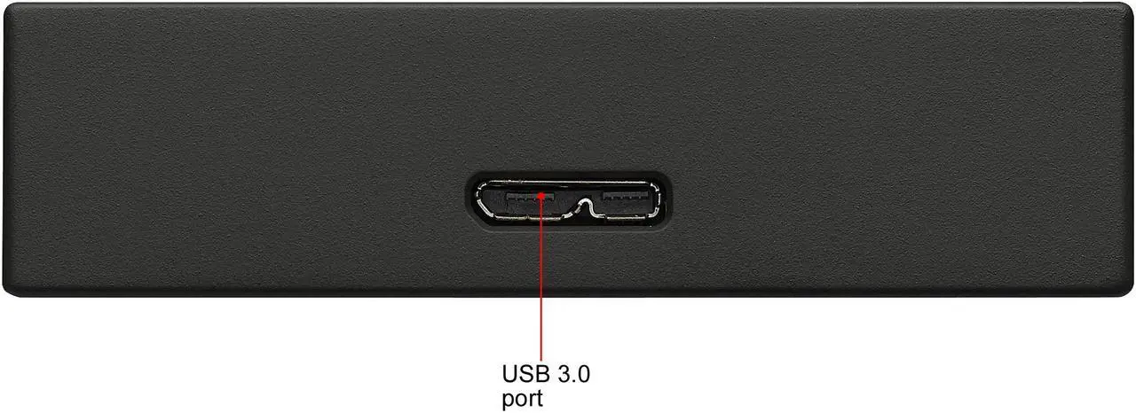 Alt view image 5 of 6 - Seagate 4TB Backup Plus Portable Drive USB 3.0 Model STHP4000400 Black
