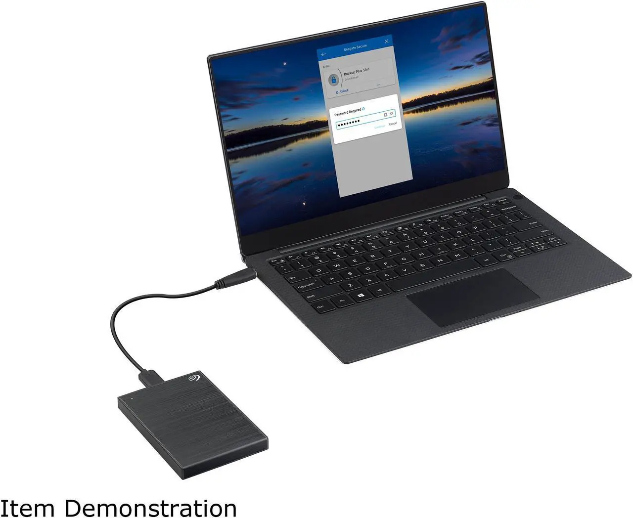 Alt view image 5 of 5 - Seagate 2TB Backup Plus Slim Portable Hard Drive USB 3.0 for PC Laptop and MAC, Black (STHN2000400)