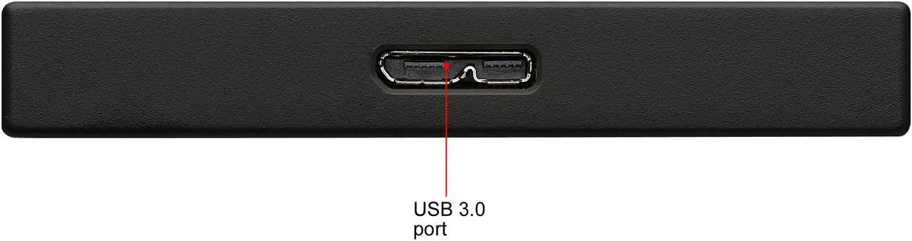 Alt view image 4 of 5 - Seagate 2TB Backup Plus Slim Portable Hard Drive USB 3.0 for PC Laptop and MAC, Black (STHN2000400)