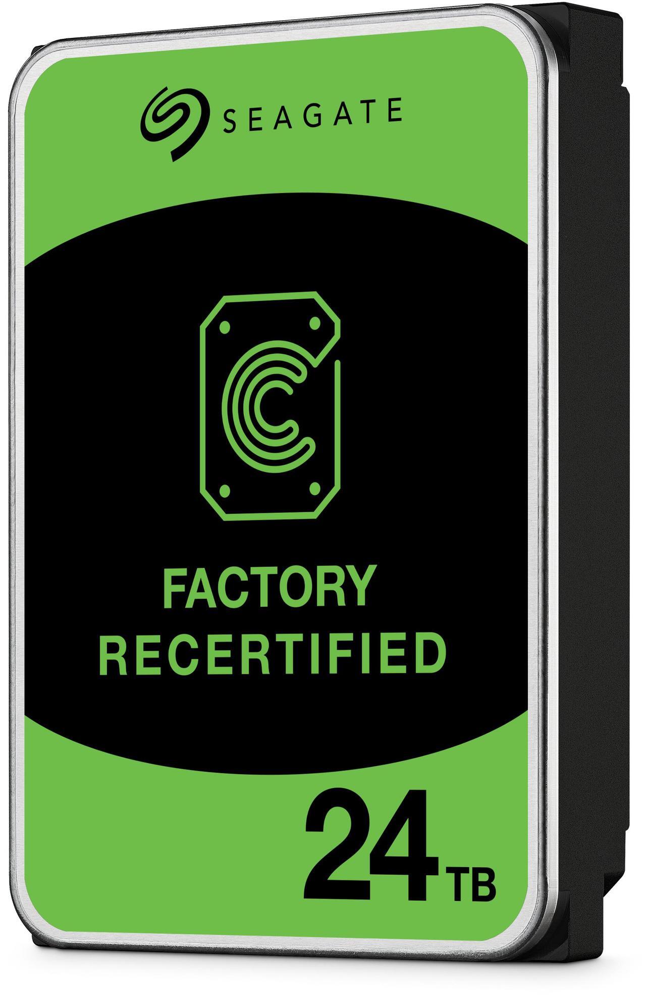 Alt view image 2 of 4 - Seagate (Recertified) Exos X 24TB Internal Hard Drive HDD - 3.5 In CMR SATA 6Gb/s, 7200 RPM, 512MB Cache, 2.5M MTBF (ST24000NM000C)