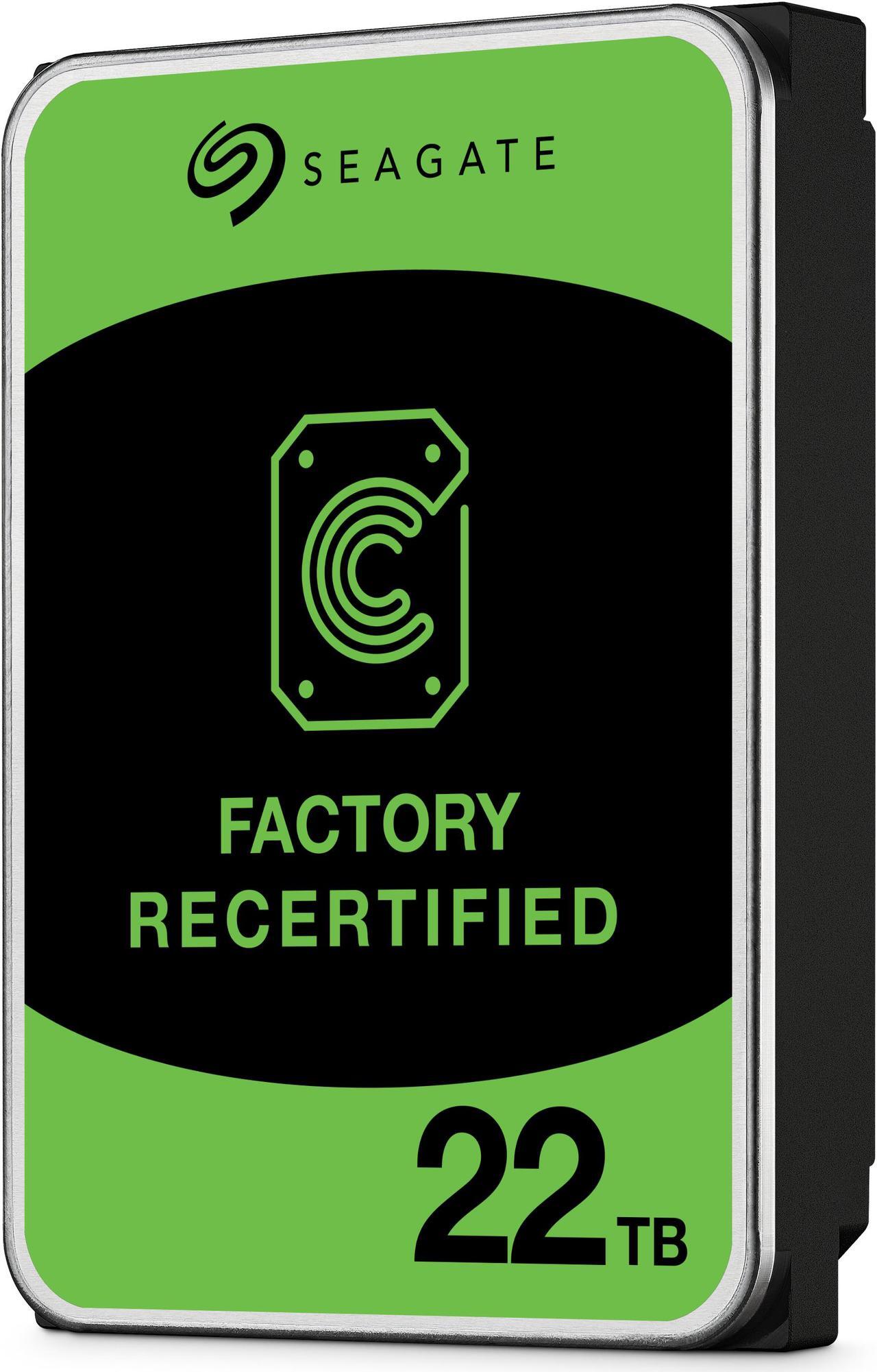 Alt view image 2 of 5 - Seagate (Recertified) Exos X 22TB Internal Hard Drive HDD - 3.5 In CMR SATA 6Gb/s, 7200 RPM, 512MB Cache, 2.5M MTBF (ST22000NM000C)