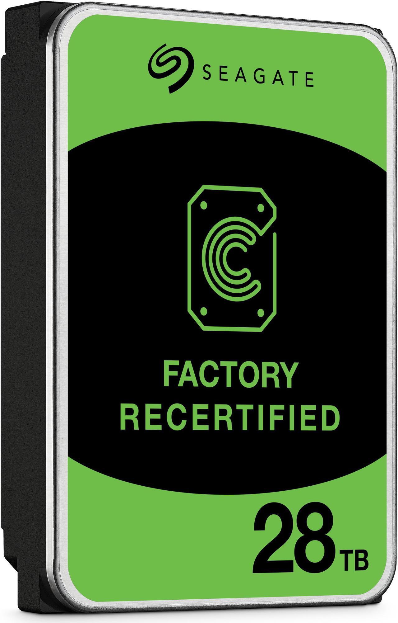Alt view image 2 of 4 - Seagate (Recertified) Exos X 28TB Internal Hard Drive HDD - 3.5 In CMR SATA 6Gb/s, 7200 RPM, 512MB Cache, 2.5M MTBF (ST28000NM000C)
