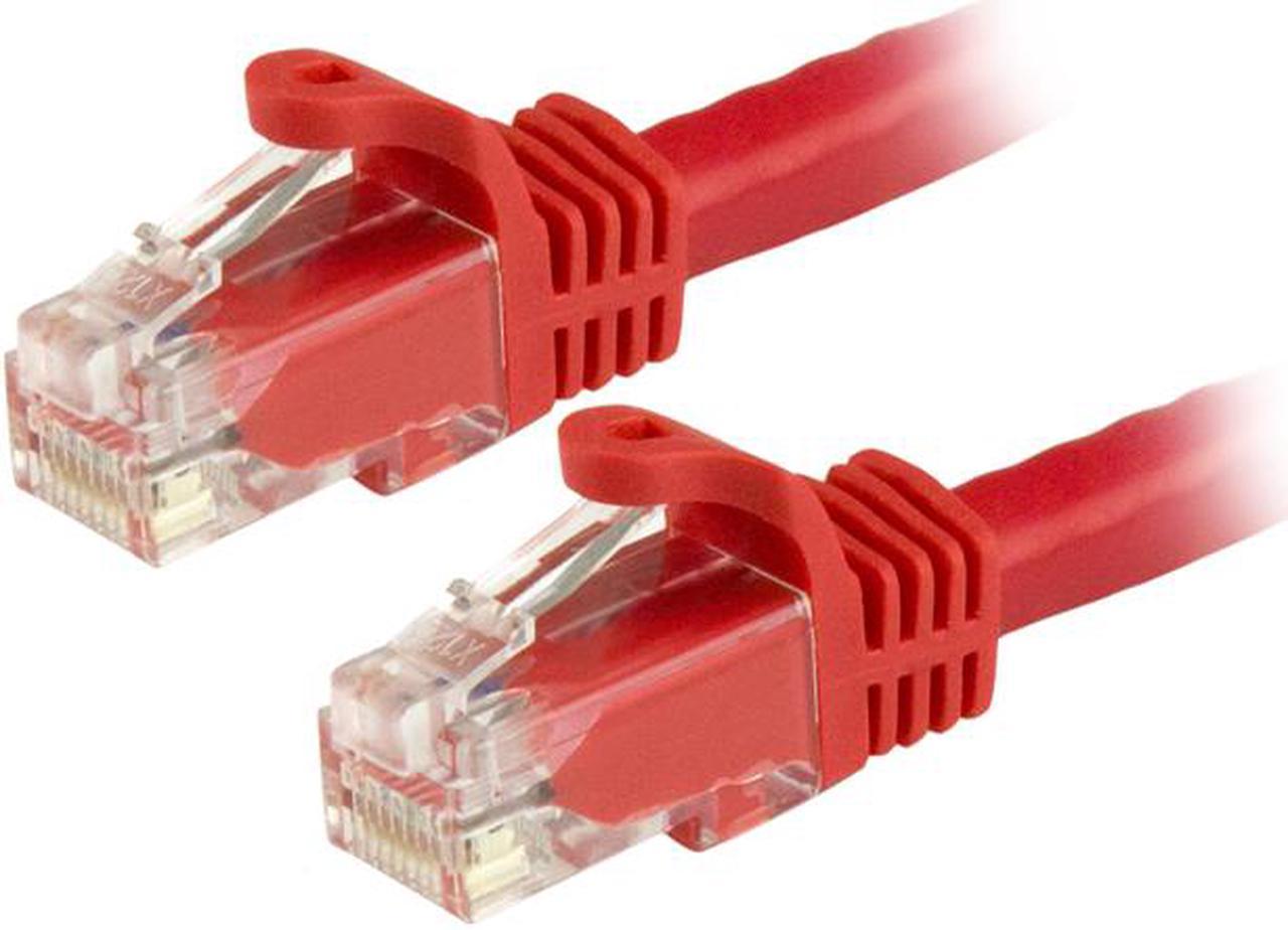 StarTech 4ft Red Cat6 Patch Cable with Snagless RJ45 Connectors