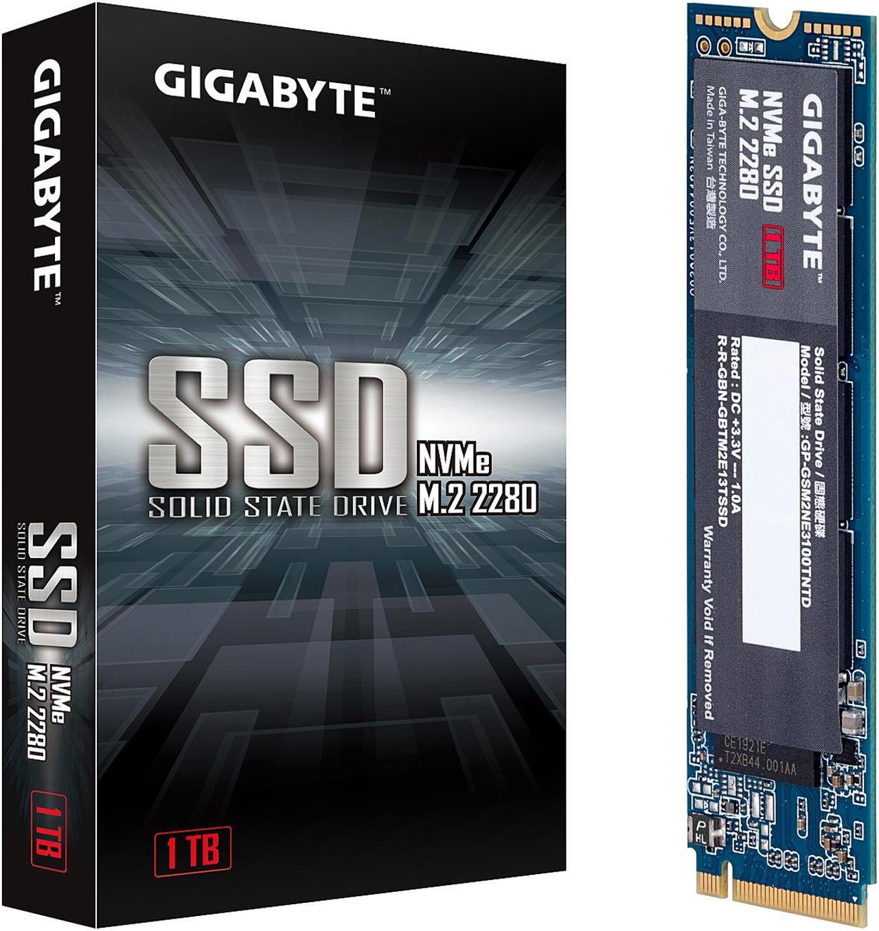Alt view image 5 of 5 - GIGABYTE M.2 2280 1TB PCI-Express 3.0 x4, NVMe 1.3 Internal Solid State Drive (SSD) GP-GSM2NE3100TNTD