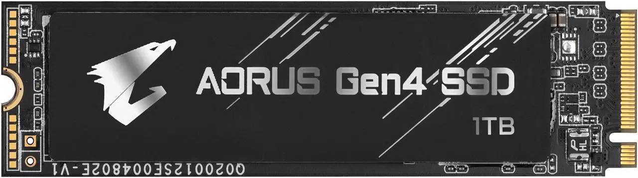Main image of GIGABYTE AORUS Gen4 M.2 2280 1TB PCI-Express 4.0 x4, NVMe 1.3 3D TLC Internal Solid State Drive (SSD) GP-AG41TB