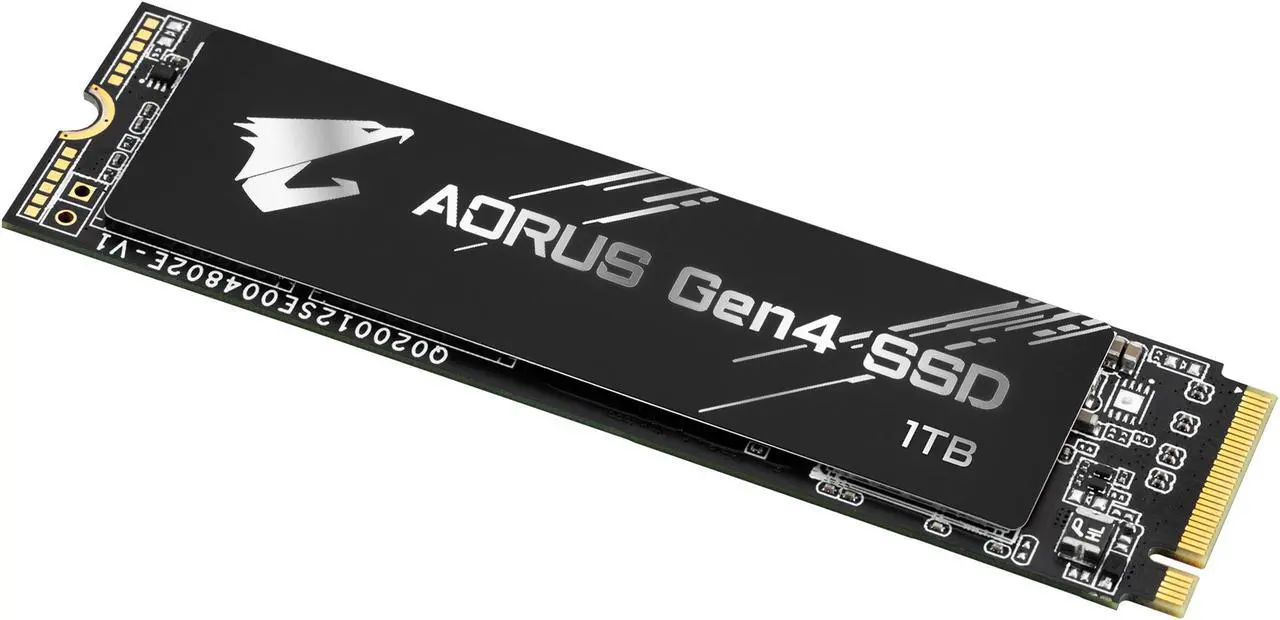 Alt view image 2 of 2 - GIGABYTE AORUS Gen4 M.2 2280 1TB PCI-Express 4.0 x4, NVMe 1.3 3D TLC Internal Solid State Drive (SSD) GP-AG41TB