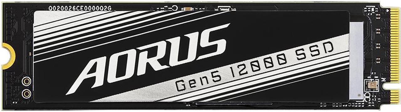 Alt view image 4 of 5 - GIGABYTE AORUS Gen5 SSD 12000 SSD 2TB PCIe 5.0 NVMe M.2 Internal Solid State Hard Drive with Read Speed Up to 12400MB/s, Write Speed Up to 11800MB/s, AG512K2TB