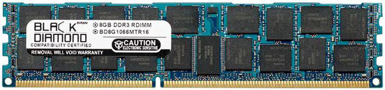 Main image of Black Diamond Memory 8GB ECC Registered DDR3 1066 (PC3 8500) Server Memory Model BD8G1066MTR16