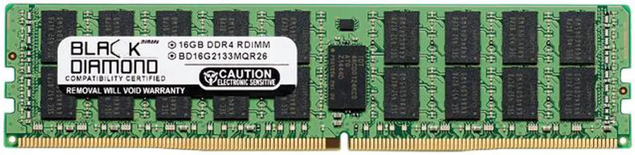 Main image of Black Diamond Memory 16GB ECC Registered DDR4 2133 (PC4 17000) Server Memory Model BD16G2133MQR26