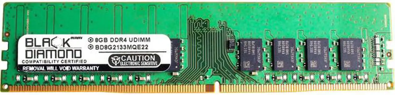 Main image of Black Diamond Memory 8GB ECC Unbuffered DDR4 2133 (PC4 17000) Server Memory Model BD8G2133MQE22