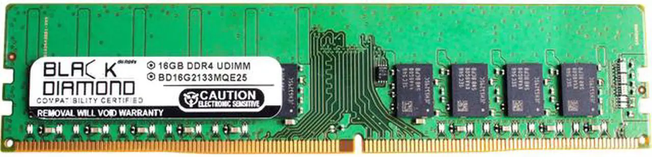 Main image of Black Diamond Memory 16GB ECC Unbuffered DDR4 2133 (PC4 17000) Server Memory Model BD16G2133MQE25