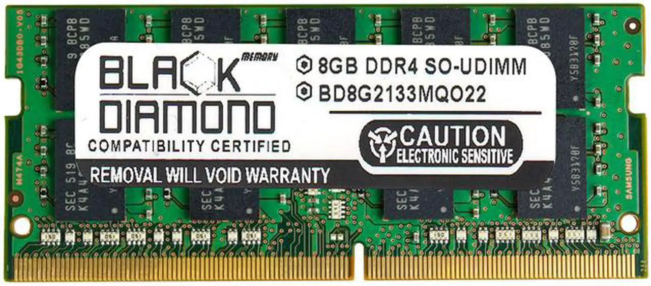 Main image of Black Diamond Memory 8GB ECC Unbuffered DDR4 2133 (PC4 17000) Server Memory Model BD8G2133MQO22