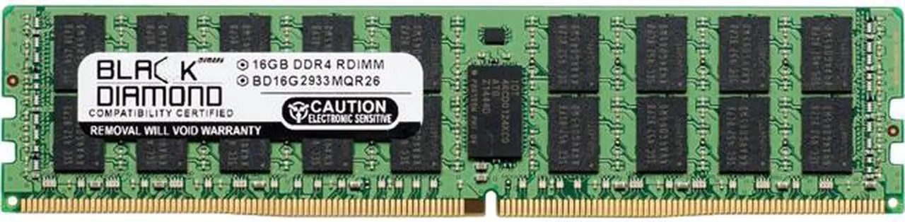 Main image of Black Diamond Memory 16GB ECC Registered DDR4 2933 (PC4 23400) Server Memory Model BD16G2933MQR26