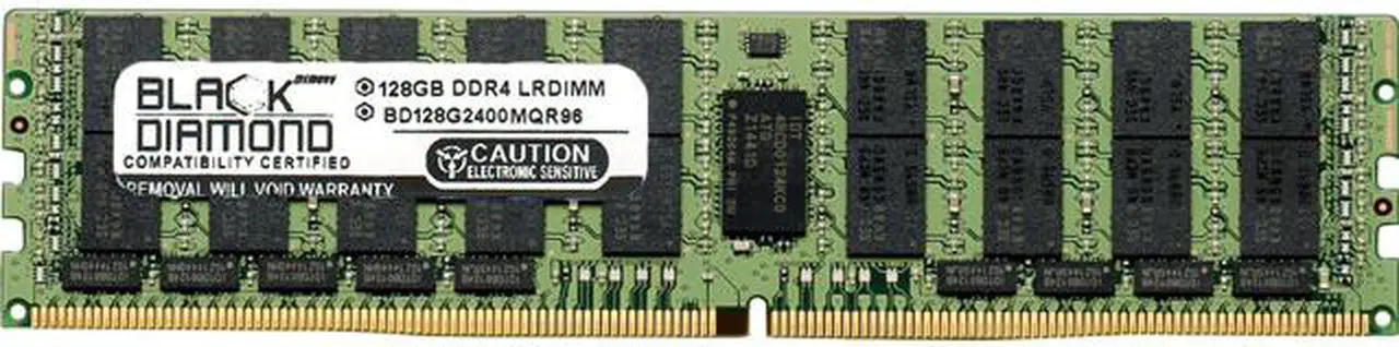 Main image of Black Diamond Memory 128GB ECC Registered DDR4 2400 (PC4 19200) Server Memory Model BD128G2400MQR96