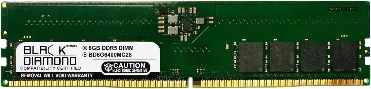 Main image of Black Diamond 8GB DDR5 6400 Memory - 288-pin  BD8G6400MC28