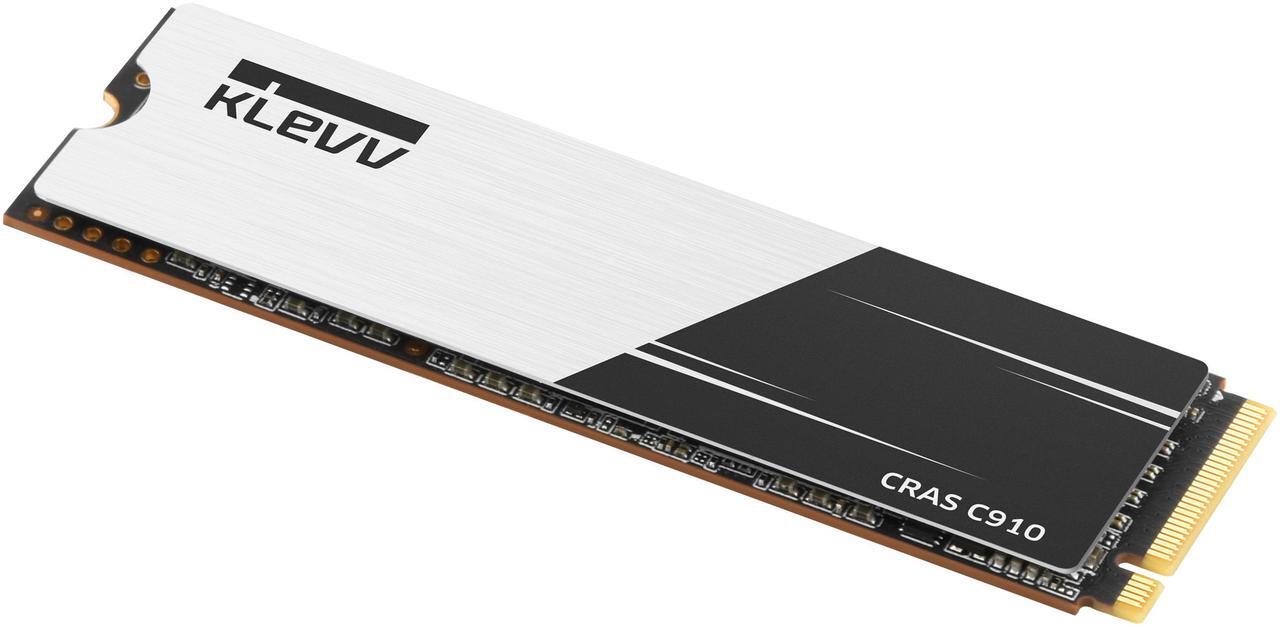 Alt view image 3 of 8 - KLEVV CRAS C910 2TB M.2 2280 SLC Cache NVMe PCIe Gen4x4 Laptop & Desktop Internal SSD Heatsink Included, up to 5200MB/s (K02TBM2SP0-C91)